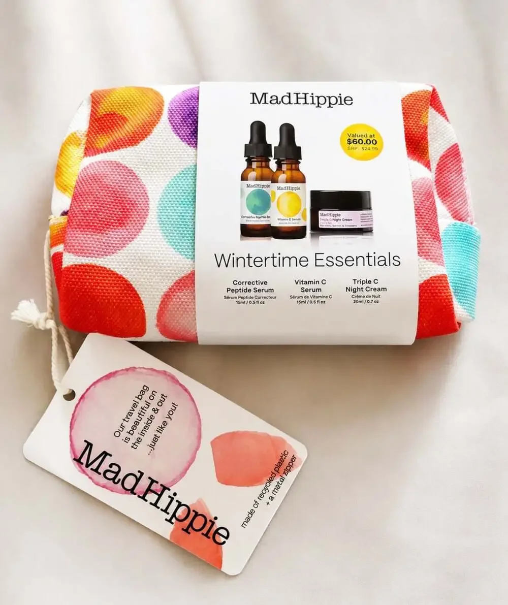 Mad Hippie Wintertime Essentials Skincare Gift Set NWT Vitamin C Travel Kit